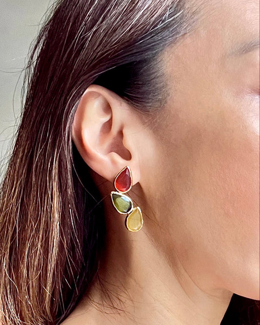 Leaf Wreath Stud Earrings