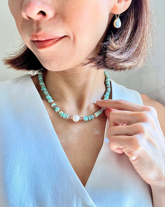Aqua Wave Necklace