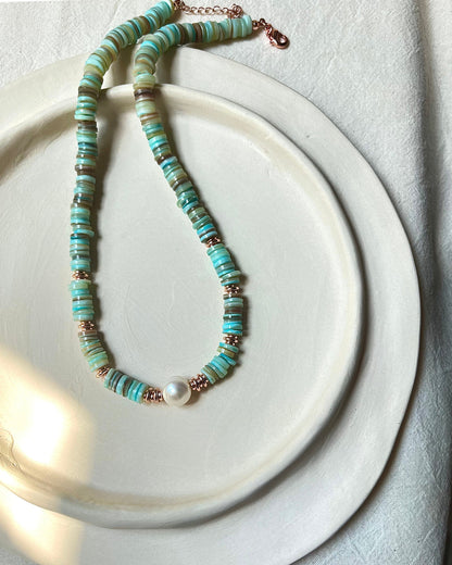 Aqua Wave Necklace