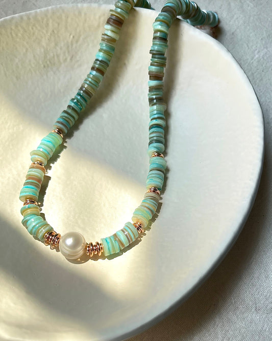 Aqua Wave Necklace