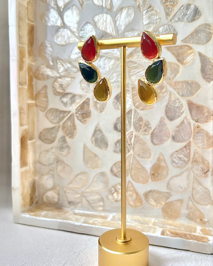 Leaf Wreath Stud Earrings