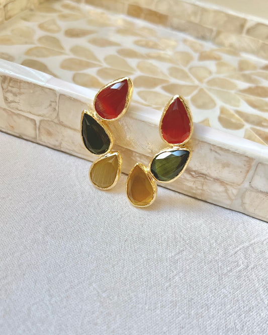 Leaf Wreath Stud Earrings