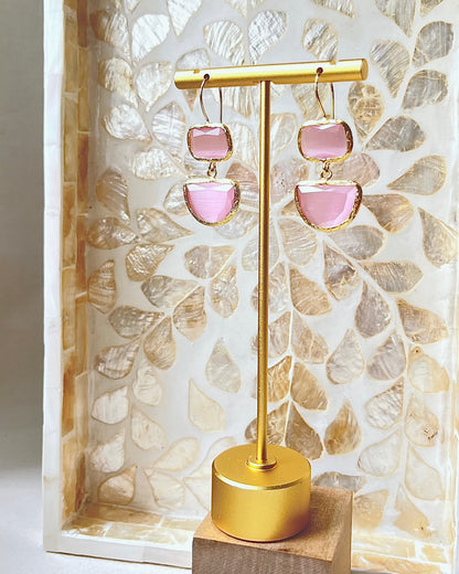 Double Geometric Swing Earrings