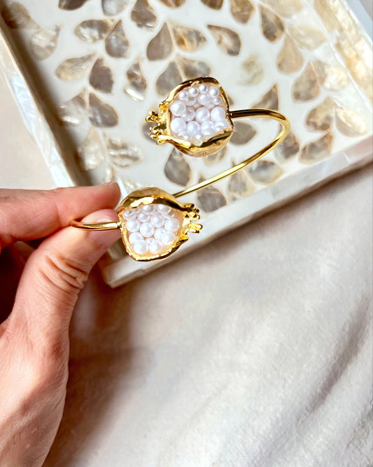 Pomegranate Open End Bangle