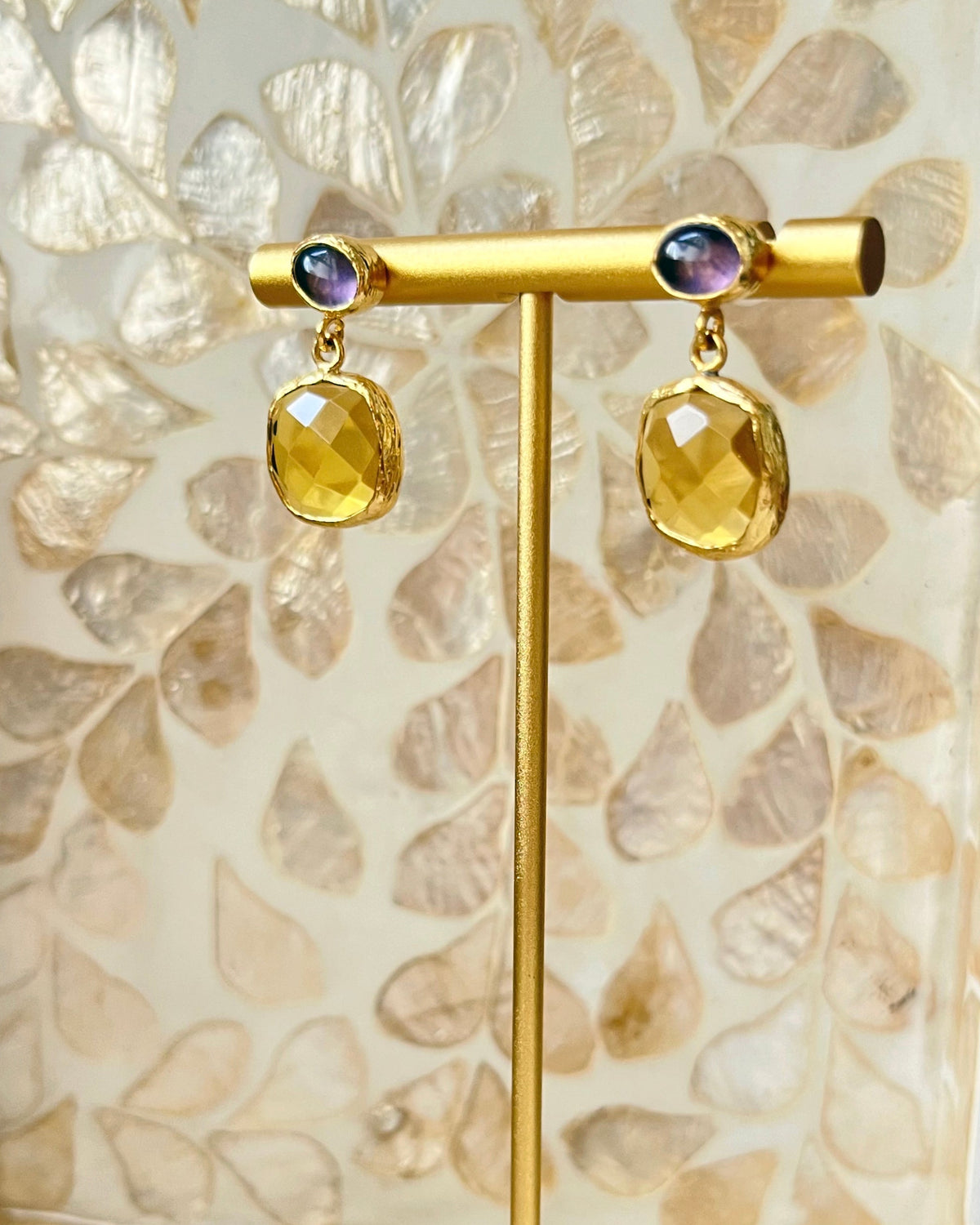 Cushion Drop Earrings