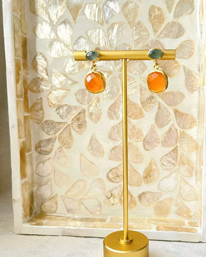 Cushion Drop Earrings