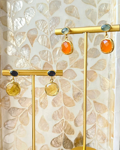 Cushion Drop Earrings