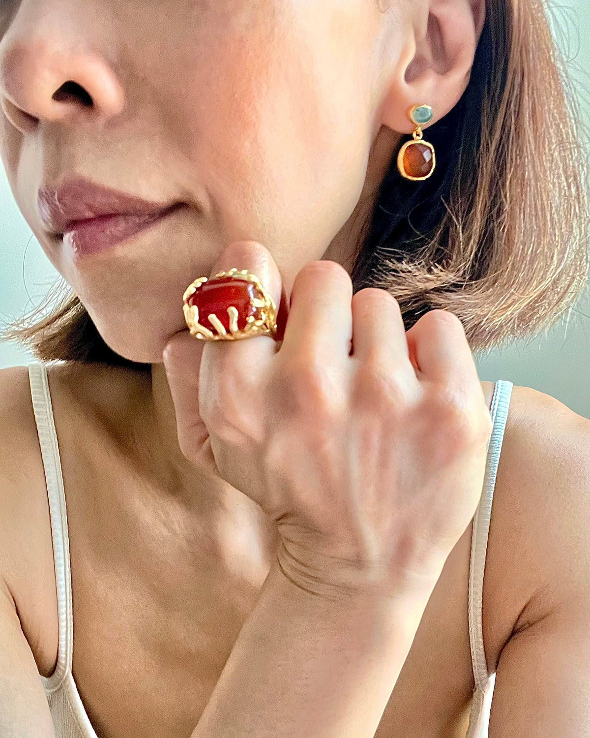 Cushion Drop Earrings