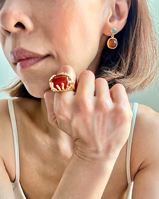 Cushion Drop Earrings